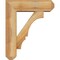 Ekena Millwork Balboa Craftsman Rough Sawn Bracket w/ Offset Brace, Western Red Cedar, 6"W x 18"D x 22"H BKT0604X18X22BOA04RWR - alternate 4